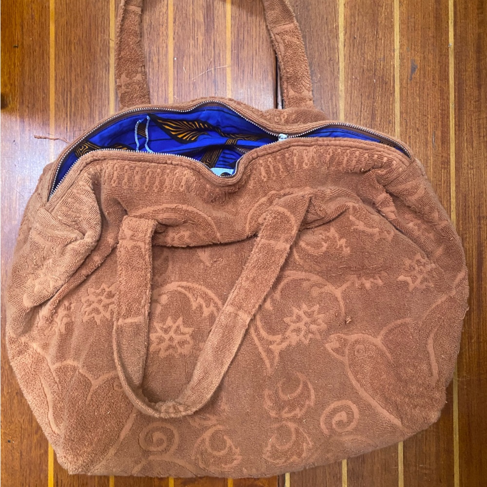 Lalla French Terry Cloth Duffle bag from Morocco